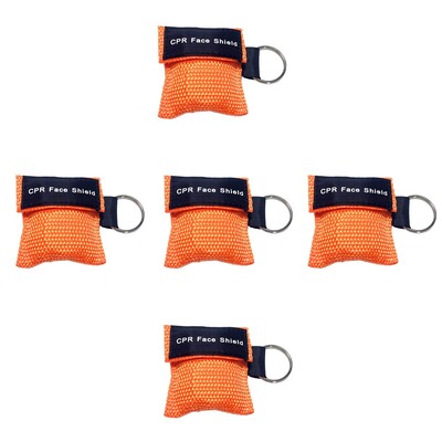 5/6/8/10 vnt. Lauko avarinis naudojimas CPR kaukė gaivinti veido kaukė Vienkartinė kelioninė CPR kišeninė kaukė raktų pakabuko žiedas