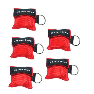 5/6/8/10 vnt. Lauko avarinis naudojimas CPR kaukė gaivinti veido kaukė Vienkartinė kelioninė CPR kišeninė kaukė raktų pakabuko žiedas