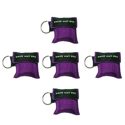 5/6/8/10 vnt. Lauko avarinis naudojimas CPR kaukė gaivinti veido kaukė Vienkartinė kelioninė CPR kišeninė kaukė raktų pakabuko žiedas