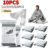 130x210 cm-es Mylar fólia hőszigetelő takaró melegen tart sürgősségi hővédő takaró testmeleget tartó ezüst fóliatakaró elsősegélynyújtáshoz