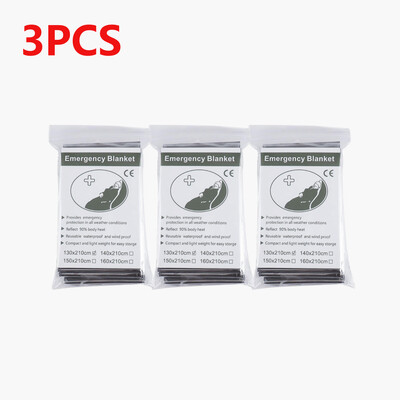 130x210 cm-es Mylar fólia hőszigetelő takaró melegen tart sürgősségi hővédő takaró testmeleget tartó ezüst fóliatakaró elsősegélynyújtáshoz