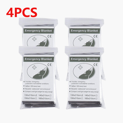 130x210 cm-es Mylar fólia hőszigetelő takaró melegen tart sürgősségi hővédő takaró testmeleget tartó ezüst fóliatakaró elsősegélynyújtáshoz