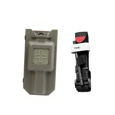 Lauko turniketų laikymo dėžutė, medicininė greito traukimo rankovė EDC krepšys pirmosios pagalbos rinkiniai Nailono rotacinis gelbėjimo tvarstis