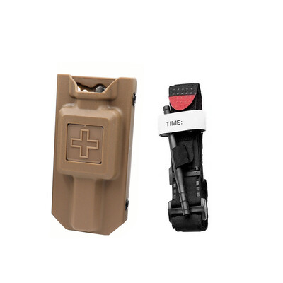 Lauko turniketų laikymo dėžutė, medicininė greito traukimo rankovė EDC krepšys pirmosios pagalbos rinkiniai Nailono rotacinis gelbėjimo tvarstis