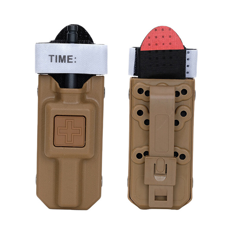Lauko turniketų laikymo dėžutė, medicininė greito traukimo rankovė EDC krepšys pirmosios pagalbos rinkiniai Nailono rotacinis gelbėjimo tvarstis