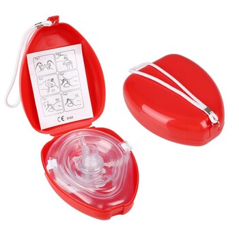 Μάσκες πρώτων βοηθειών έκτακτης ανάγκης CPR Resuscitator Μάσκα αναπνοής CPR Breathing Mouth Breath Εργαλεία βαλβίδας μονής κατεύθυνσης Μάσκα έκτακτης ανάγκης για αναπνοή