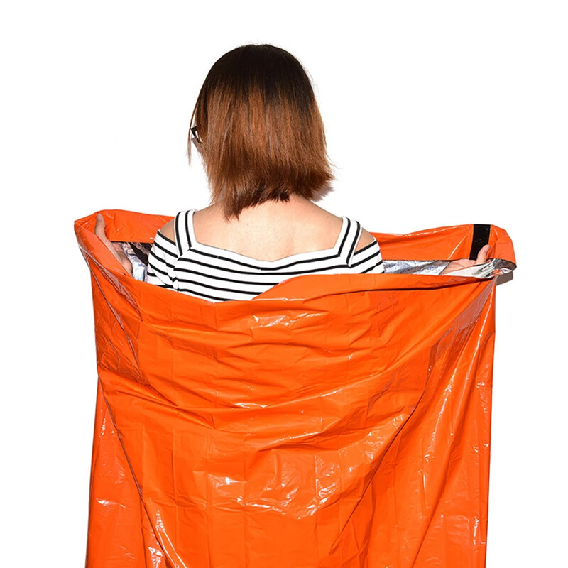 Sac de dormit de urgență Pături termice ultra mylar impermeabile Sac de dormit ușor de supraviețuire Păstrați căldura pentru drumeții în camping ﻿