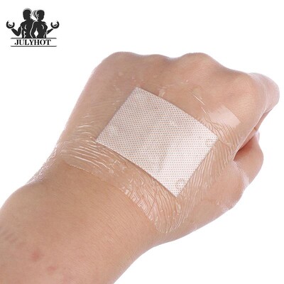 30gab 6x7cm lielas brūces pirmās palīdzības komplekta pārsējs Ūdensnecaurlaidīgs medicīniskais plāksteris Medicīniskais līmējošais brūču plāksteris āra sporta pārsējs