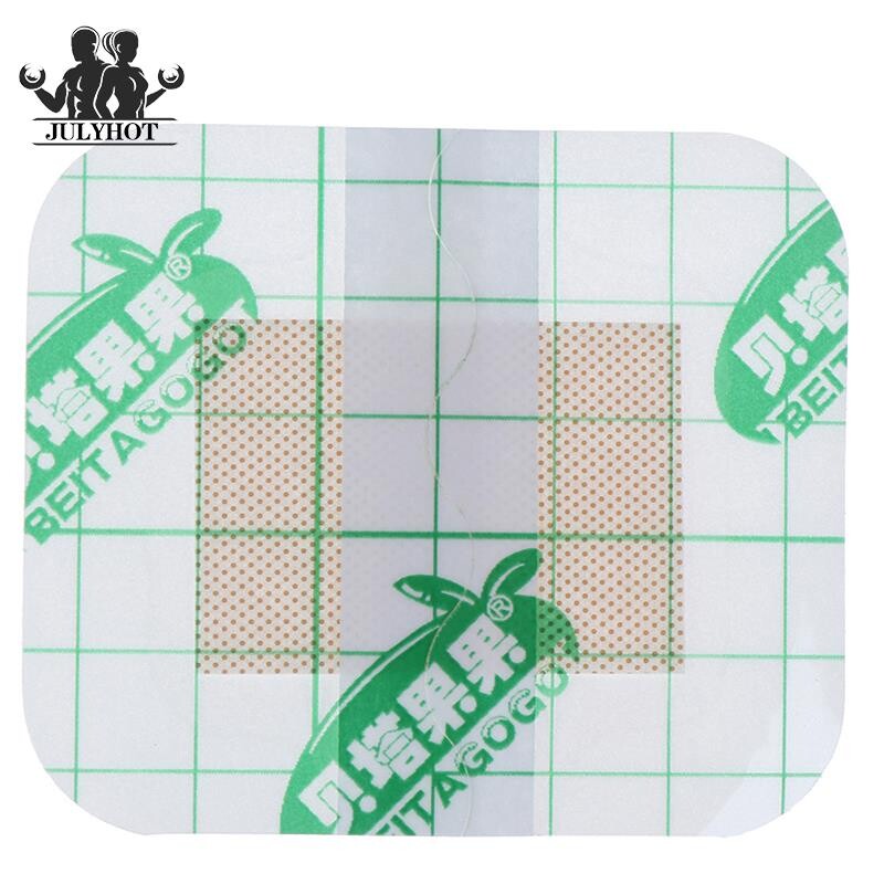 30gab 6x7cm lielas brūces pirmās palīdzības komplekta pārsējs Ūdensnecaurlaidīgs medicīniskais plāksteris Medicīniskais līmējošais brūču plāksteris āra sporta pārsējs