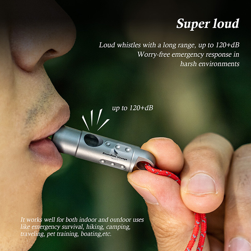 Bezgranično putovanje EDC Naprave Titanijska zviždaljka Putovanja na otvorenom Planinarenje Oprema za kampiranje Sigurnosne zviždaljke za preživljavanje u hitnim slučajevima