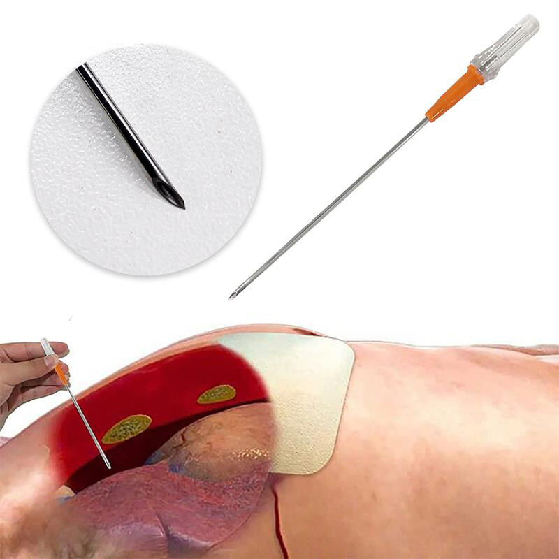 1 rinkinys greitosios pagalbos įrangos pirmosios pagalbos rinkinys įtempimo pneumotorakso krūtinės ląstos adata medicininė krūtinės ląstos dekompresinė adata