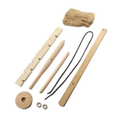 Nešiojamas Fire Bow Drill Kit Bow Drill Fire Starter Primitive Wood Outdoor Survival Practice Trinties įrankis, skirtas žygiams stovyklauti