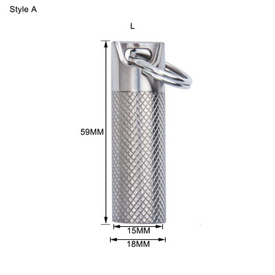 TIGLE Camping EDC kišeninis vandeniui atsparus piliulių buteliukas Titano lydinio piliulių dėžutė lauko daugiafunkcis įrankis Naujas