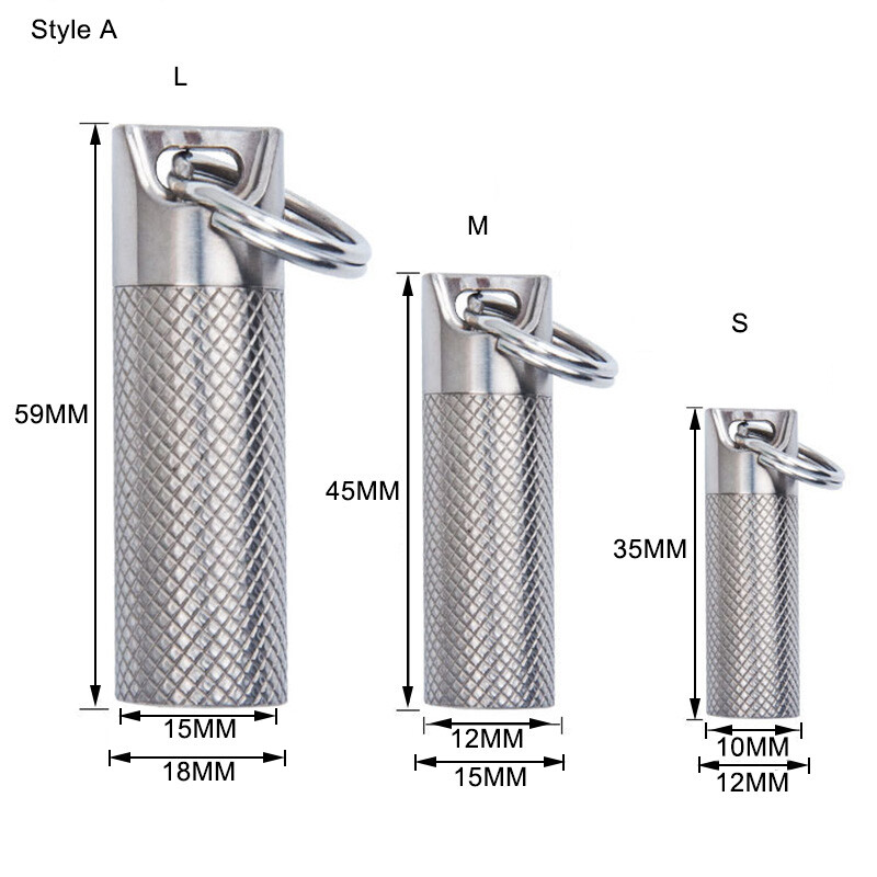 TIGLE Camping EDC kišeninis vandeniui atsparus piliulių buteliukas Titano lydinio piliulių dėžutė lauko daugiafunkcis įrankis Naujas