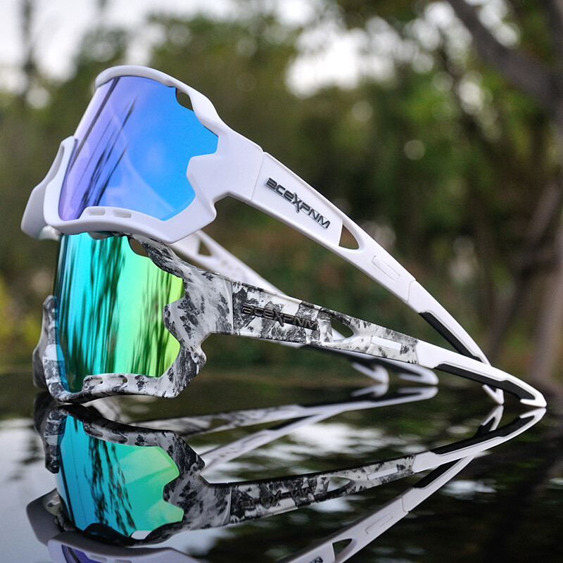 ACEXPNM Polarizált Mountain Bike Kerékpáros Szemüveg Outdoor Sport Kerékpáros Szemüveg UV400 4 Lencsés Kerékpáros Szemüveg Férfi Női Napszemüvegek