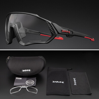 Kapvoe Fotochromatické Športové cyklistické okuliare pre mužov a ženy MTB Horské cestné cyklistické okuliare Cyklistické slnečné okuliare Oculos Ciclismo
