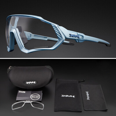 Kapvoe Fotochromatické Športové cyklistické okuliare pre mužov a ženy MTB Horské cestné cyklistické okuliare Cyklistické slnečné okuliare Oculos Ciclismo