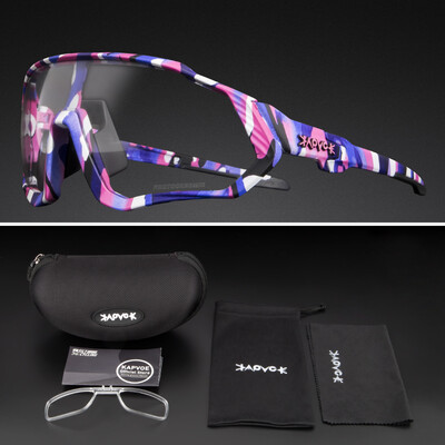 Kapvoe Fotochromatické Športové cyklistické okuliare pre mužov a ženy MTB Horské cestné cyklistické okuliare Cyklistické slnečné okuliare Oculos Ciclismo