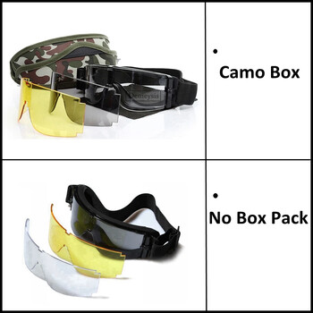 Airsoft Tactical Goggles Γυαλιά ηλίου Tactical Γυαλιά πεζοπορίας Γυαλιά Paintball εξωτερικού χώρου