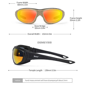 Γυαλιά Tactical Polarized Outdoor Shooting Γυαλιά Μηχανοκίνητης Ιππασίας Πεζοπορία Ορειβατικά Γυαλιά μοτοσικλέτας