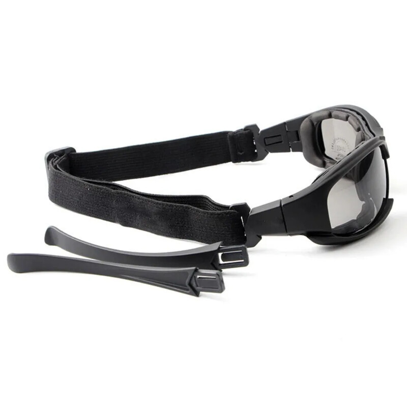 Lovecké okuliare CS Airsoft Vetruodolné Armádne strelecké polarizované okuliare HD 3 šošovky Motocyklové cyklistické rybárske vonkajšie bezpečné okuliare