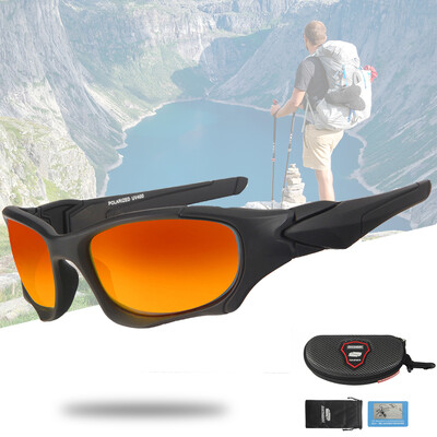 Queshark UV400 pret atspīdumu polarizēta kempinga pārgājienu brilles vīriešiem sievietēm sporta saulesbrilles golfa skriešanai makšķerēšanai sporta brilles