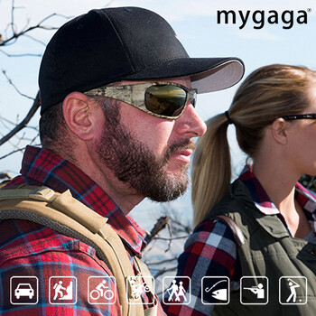 Mygaga Fishing Glasses Cycling UV400 MYGAGA Fashion Αθλητικά γυαλιά ηλίου Υψηλής ποιότητας Προστασία ματιών Polarized Man γυαλιά ηλίου M102