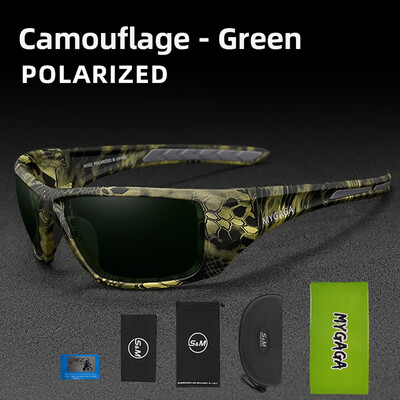 Mygaga Fishing Glasses Cycling UV400 MYGAGA Fashion Sportiniai akiniai nuo saulės Aukštos kokybės akių apsauga poliarizuoti vyriški akiniai nuo saulės M102