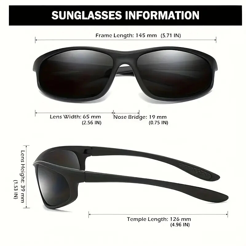 Ochelari de fantezie polarizați premium - eleganti, durabili și confortabili pentru bărbați și femei - ideali pentru sporturi în aer liber,