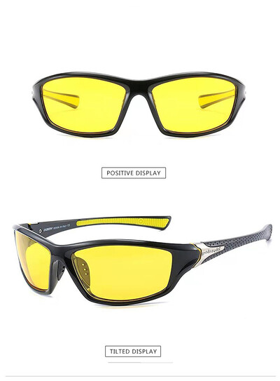2024 Hot Vintage polarizētas nakts redzamības saulesbrilles Sporta polarizētās saulesbrilles vīriešiem āra izjādes riteņbraukšanai vīriešu brilles