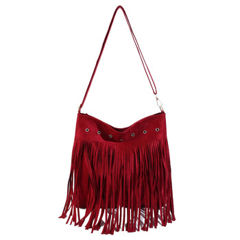 Bohemian Style Tassel Bag Fashion Τσάντα ώμου μεγάλης χωρητικότητας 2024 Δημοφιλής νέα Niche Universal γυναικεία τσάντα