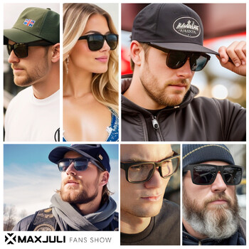 MAXJULI Big Heads ανδρικά γυαλιά ηλίου TR90 Ultralight UV400 Protection Glasses 8228