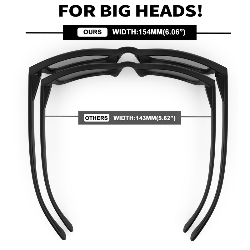 Slnečné okuliare MAXJULI Big Heads pre mužov, ultraľahké ochranné okuliare TR90 s UV400 ochranou, 8228