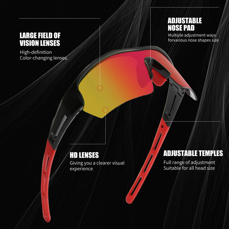 Najpredávanejšie športové okuliare s UV ochranou 400, slnečné okuliare s HD farebnými šošovkami, polarizované, vetruodolné okuliare, cyklistika, MTB, jazda na koni, rybolov, beh