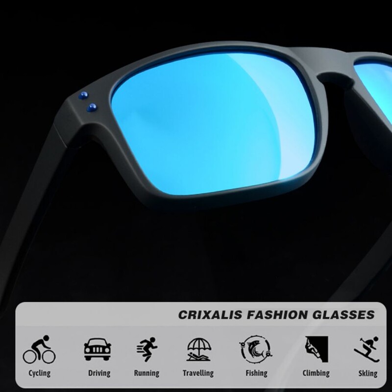 CRIXALIS 3 DB Polarizált napszemüveg Férfi Szabadtéri Sport Horgász Napszemüveg Férfi Vakításgátló Vezetési Utazási Napszemüveg Női UV400