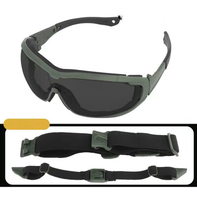Taktikalised tuulekindlad päikeseprillid kaitseprillid õhupüstol värvilised kuulilaskmise sõjamängud silmade kaitse mootorrattasõiduprillid