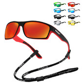 Sportiniai poliarizuoti akiniai nuo saulės.