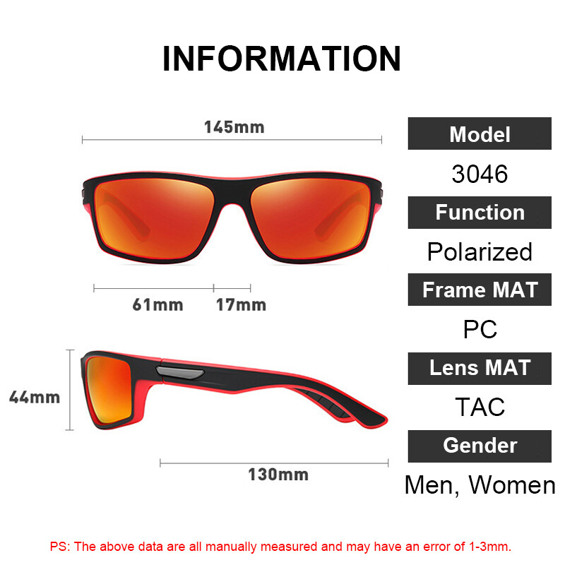 Sportiniai poliarizuoti akiniai nuo saulės.