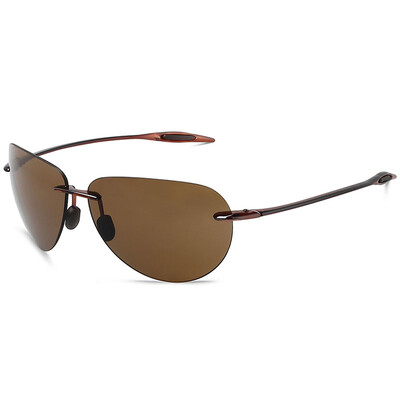 Ochelari de soare polarizați MAXJULI pentru femei și bărbați Moda Conducere Sport Incasabil fără rame Oval pentru UV400 (MJ8008)