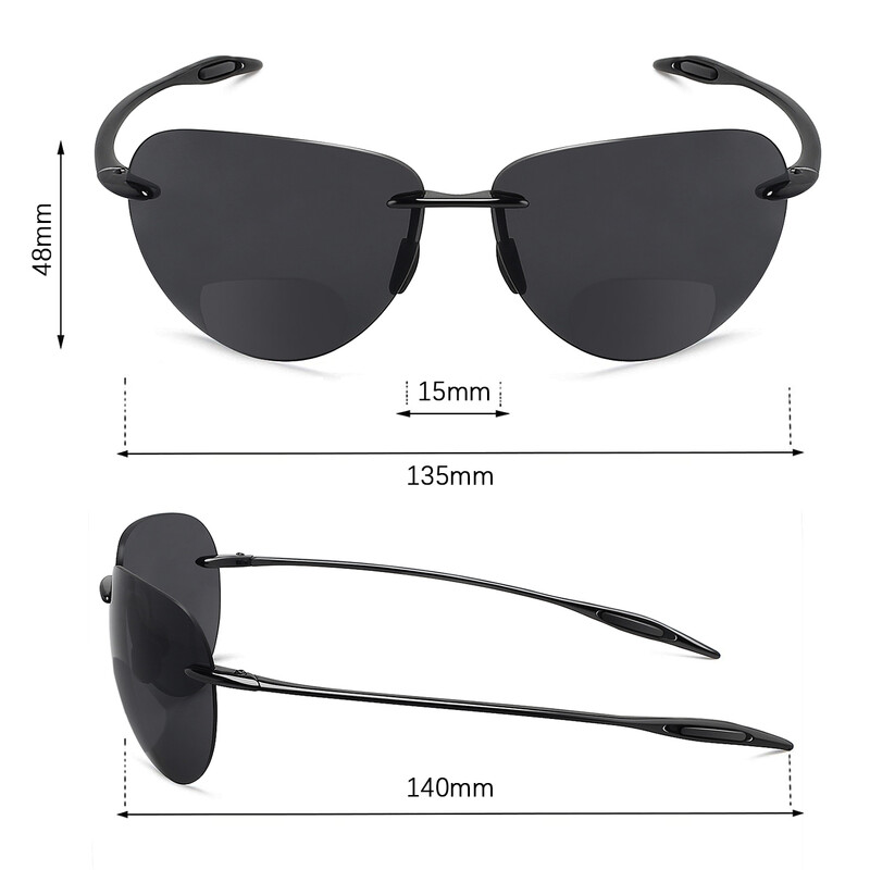 Ochelari de soare polarizați MAXJULI pentru femei și bărbați Moda Conducere Sport Incasabil fără rame Oval pentru UV400 （MJ8008）