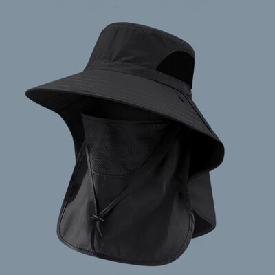 Vară, drumeții în aer liber, șepci de pescuit, pălărie de găleată, detașabilă, cu uscare rapidă, protecție solară, pălărie de pescar, umbrelă de soare, căciulă de acoperire a feței, pălărie de camping