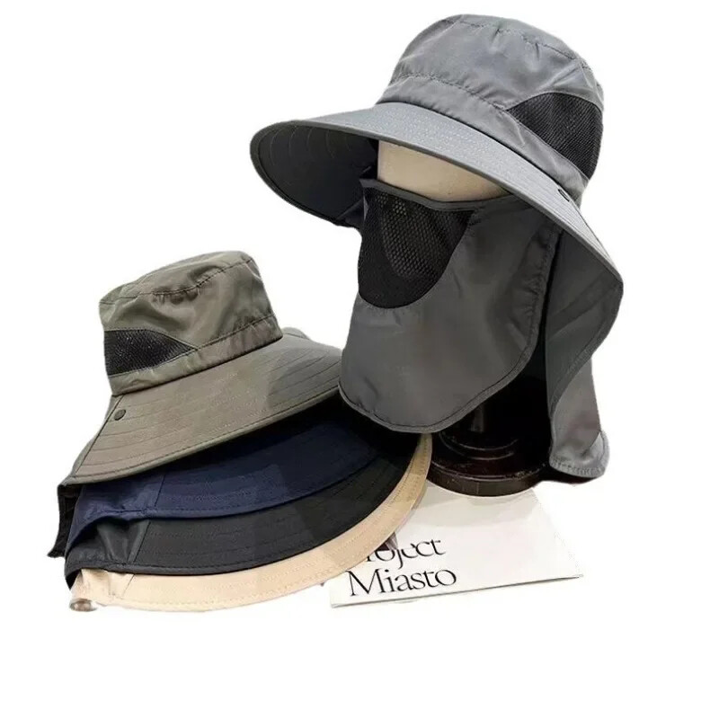 Vară, drumeții în aer liber, șepci de pescuit, pălărie de găleată, detașabilă, cu uscare rapidă, protecție solară, pălărie de pescar, umbrelă de soare, căciulă de acoperire a feței, pălărie de camping