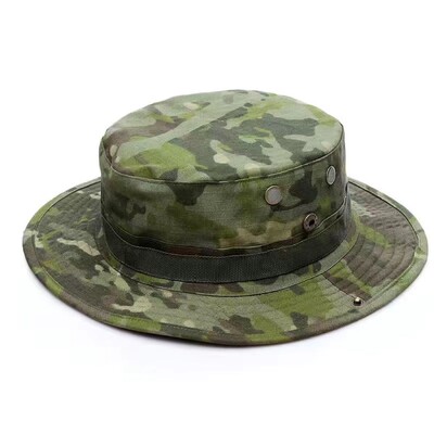 2024 Nová maskáčová čiapka Boonie, taktická ležérna čiapka, letná outdoorová poľovnícka turistika, športová maskáčová slnečná čiapka pre mužov a ženy