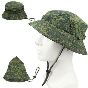 Ανδρικά καπέλα καμουφλάζ Boonie 3D Leaves Camo Cap Ghillie Caps Hunter Sniper Καπέλα για ψάρεμα Αξεσουάρ για κυνήγι