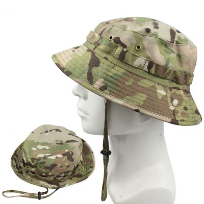 Мъжки камуфлажни шапки Boonie 3D листа Camo Cap Ghillie Caps Hunter Sniper шапки Сенник за риболов Ловни аксесоари