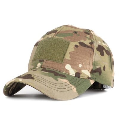 Taktikai hadsereg sapkák állítható kezelő sapka katonai patch légáteresztő baseball sapka Camo Snapback sapka férfiaknak női kültéri használatra