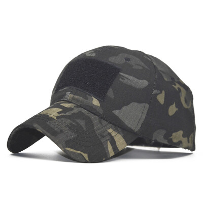 Taktinės armijos skrybėlės Reguliuojama operatoriaus kepurė Karinė Patch Orui pralaidi beisbolo kepurė Camo Snapback Kepurė vyrams, moterims, lauke