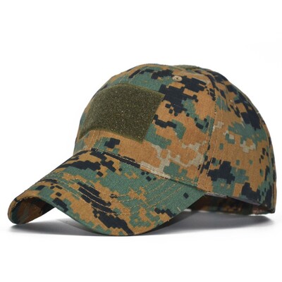 Taktinės armijos skrybėlės Reguliuojama operatoriaus kepurė Karinė Patch Orui pralaidi beisbolo kepurė Camo Snapback Kepurė vyrams, moterims, lauke