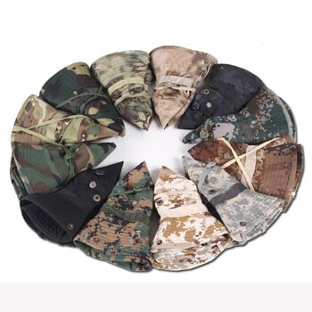 Hotsale Camouflage Bucket Hat Panama Boonie Hats Caps Multicam Summer Caps Лов Туризъм Outdoor Camo Caps Мъжки