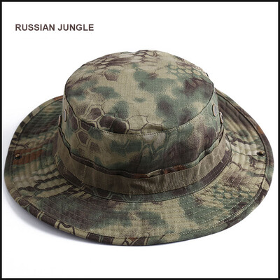 Hotsale kamufliažinė kepurė Panama Boonie Kepurės Multicam Vasarinė kepuraitė Medžioklė Žygiai Lauke Camo Kepurės Vyrai